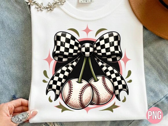 Baseball Coquette Checker Bow Shirt PNG: A Designer's Guide