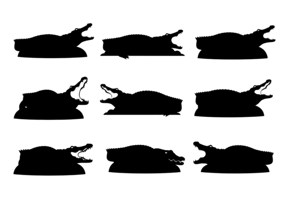 Crocodile Alligator Silhouette SVG: A Premium Design Asset