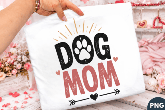 Dog Mom Simple Dog Lover T-shirt PNG: Design Asset