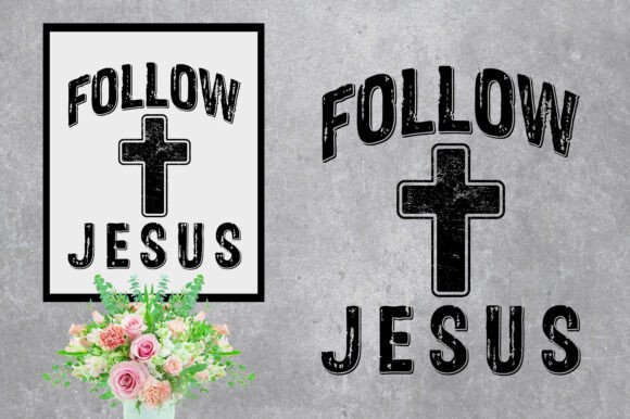 Follow Jesus Typography: A Versatile Asset for Faith-Based Design