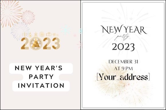 Free New Year Eve Party Cards: Design & Print