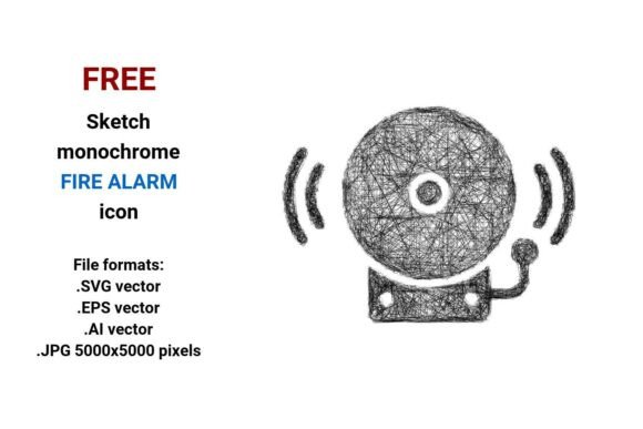 FREE Sketch Fire Alarm Icon: A Versatile Design Asset