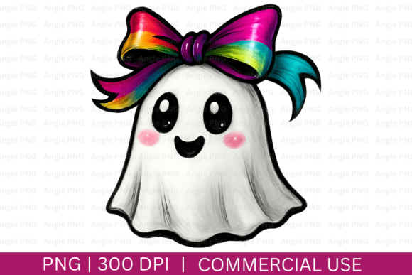 Halloween Ghost, Coquette PNG: Elevating Seasonal Design