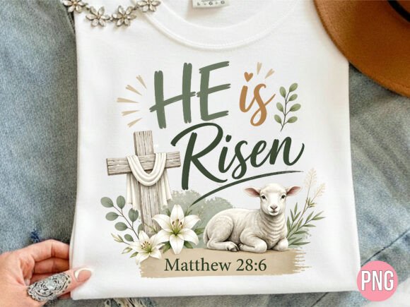 He is Risen Easter Cross Lamb PNG: A Designer's Guide