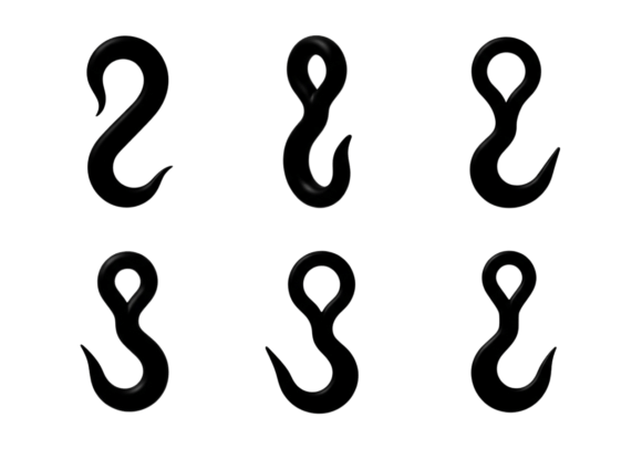 Heavy Duty Lifting Hooks Clipart: A Designer's Asset