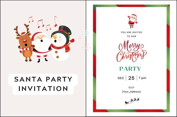 Santa Party Invitation: Festive Design for Memorable Celebrations