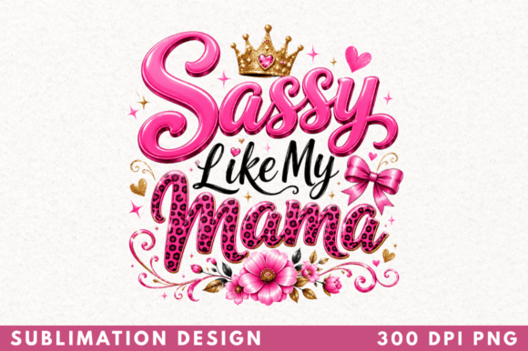 Sassy Like My Mama T-shirt PNG: A Designer's Asset